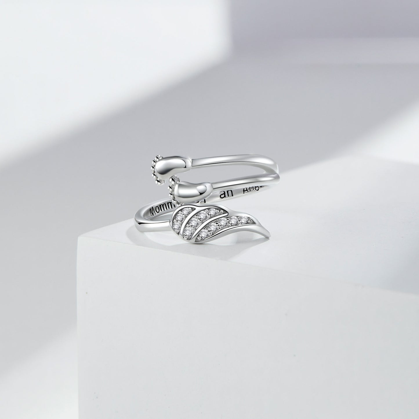 Mommy of an Angel 925 Sterling Silver Ring