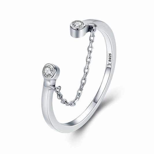 Chain Ring 925 Sterling Silver