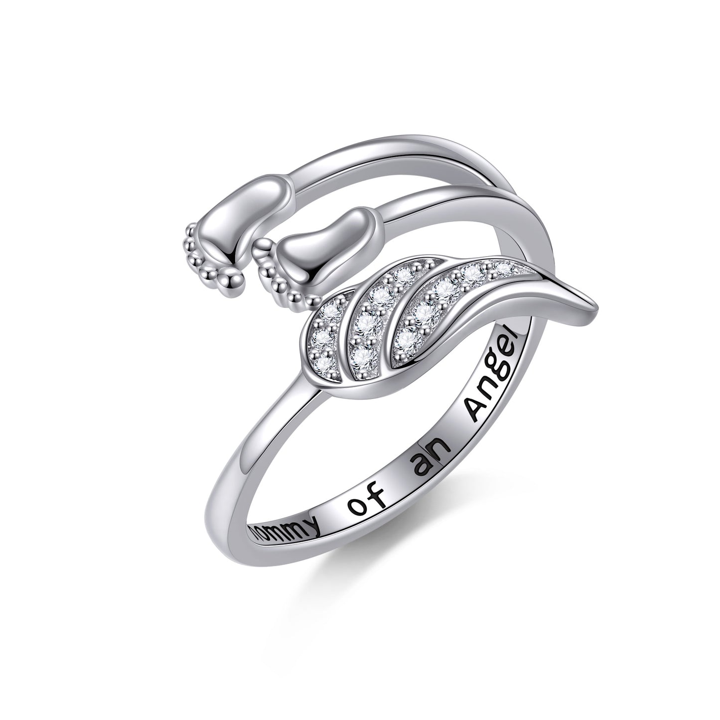 Mommy of an Angel 925 Sterling Silver Ring